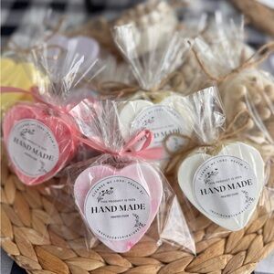 Handmade Heart-Shaped Soaps